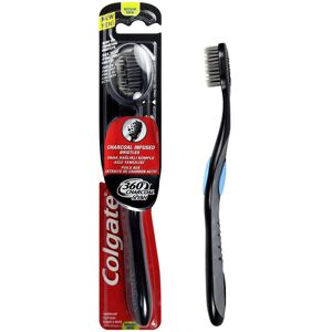 Colgate 360 Charcoal Infused Bristles Medium Toothbrush Colgate 360 Charcoal Infused Bristles Medium Toothbrush