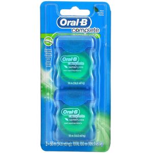 Oral-B, Complete, Satin Floss, Mint, 2 Pack, 54.6 yd (50 m) Each Oral-B, Complete, Satin Floss, Mint, 2 Pack, 54.6 yd (50 m) Each