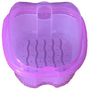 Unbranded (Clear Purple) False Teeth Storage With Hanging Net Container Denture Bath Box C Unbranded (Clear Purple) False Teeth Storage With Hanging Net Container Denture Bath Box C
