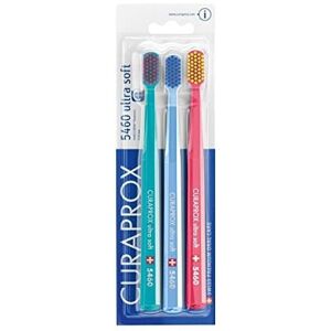 Ultra soft toothbrush, 3 brushes, Curaprox Ultra soft 5460. Better cleaning, sof Ultra soft toothbrush, 3 brushes, Curaprox Ultra soft 5460. Better cleaning, sof