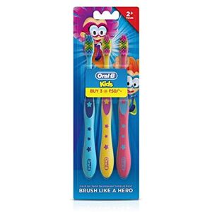 Oral-B Kids Toothbrush, Extra Soft (Pack of 3) Oral-B Kids Toothbrush, Extra Soft (Pack of 3)