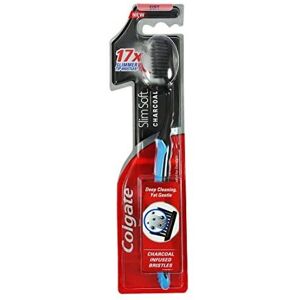 Colgate slim soft charcoal toothbrush - black Colgate slim soft charcoal toothbrush - black