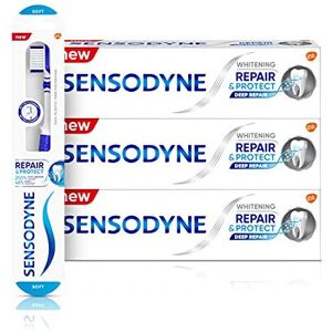 Sensodyne Sensitive Teeth Regime Kit with 3 Whitening Toothpaste and 1 Repair an Sensodyne Sensitive Teeth Regime Kit with 3 Whitening Toothpaste and 1 Repair an