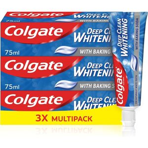 Colgate Deep Clean Whitening Toothpaste, 3 x 75 ml Helps remove stains Remov Colgate Deep Clean Whitening Toothpaste, 3 x 75 ml Helps remove stains Remov