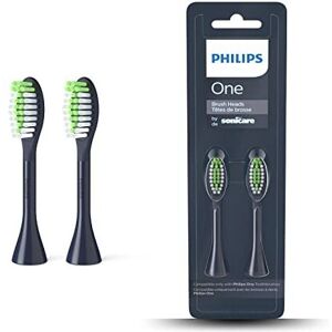 Philips One Electric Toothbrush Brush Head - Pack of 2 (Model BH1022/04), Blue Philips One Electric Toothbrush Brush Head - Pack of 2 (Model BH1022/04), Blue