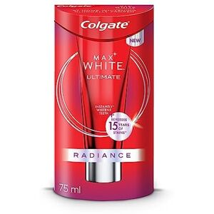 Colgate Max White Ultimate Radiance Whitening Toothpaste 75ml reverses 15 year Colgate Max White Ultimate Radiance Whitening Toothpaste 75ml reverses 15 year