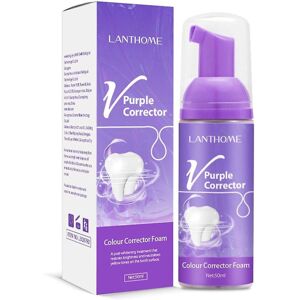 Unbranded Lanthome Purple Color-Correcting Toothpaste Foam for Whitening - Deep Stain Remo Unbranded Lanthome Purple Color-Correcting Toothpaste Foam for Whitening - Deep Stain Remo