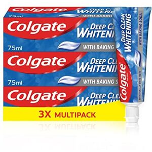 Colgate Deep Clean Whitening Toothpaste, 3 x 75 ml Helps remove stains Removes plaqu Colgate Deep Clean Whitening Toothpaste, 3 x 75 ml Helps remove stains Removes plaqu