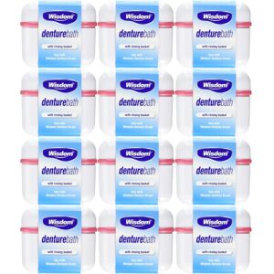 12 x Wisdom Denture Bath With Rinsing Basket 12 x Wisdom Denture Bath With Rinsing Basket