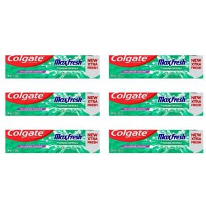 Colgate Max Fresh Toothpaste with Cooling Crystals - Clean Mint, 100 ml, Pack of Colgate Max Fresh Toothpaste with Cooling Crystals - Clean Mint, 100 ml, Pack of