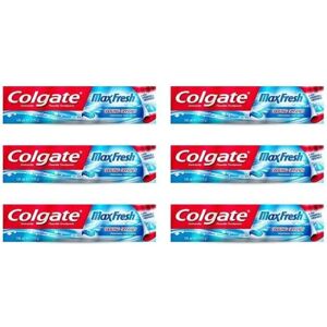 Colgate Max Fresh Cool Mint Toothpaste with Cooling Crystals - 100ml (Pack of 6) Colgate Max Fresh Cool Mint Toothpaste with Cooling Crystals - 100ml (Pack of 6)