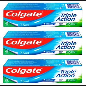 Colgate Triple Action Anticavity Toothpaste, Mint Freshness 75ml (Pack of 3) Colgate Triple Action Anticavity Toothpaste, Mint Freshness 75ml (Pack of 3)