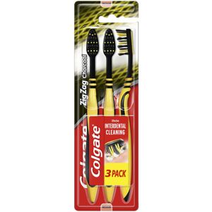 Colgate Zigzag Black Charcoal Toothbrush Triple Pack Colgate Zigzag Black Charcoal Toothbrush Triple Pack