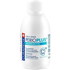 Curaprox PerioPlus+ Regenerate Mouthwash, 200ml - Antiseptic mouthwash for Gum D Curaprox PerioPlus+ Regenerate Mouthwash, 200ml - Antiseptic mouthwash for Gum D