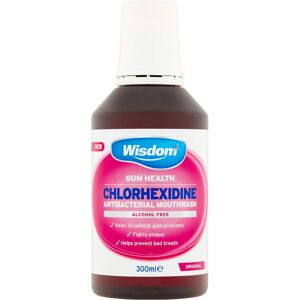 Wisdom Chlorhexidine Mouthwash Original - Alcohol Free 300ml Wisdom Chlorhexidine Mouthwash Original - Alcohol Free 300ml