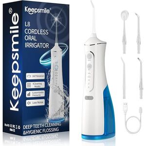 Waterpik Keepsmile Water Flossers for Teeth Cordless,Portable Oral Irrigator 4 Modes,IPX7 Waterpik Keepsmile Water Flossers for Teeth Cordless,Portable Oral Irrigator 4 Modes,IPX7