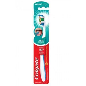 Colgate 360 whole mouth clean Medium Toothbrush Multicolor Colgate 360 whole mouth clean Medium Toothbrush Multicolor