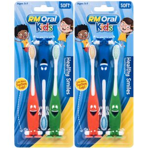 Oral-B RM Oral Kids Healthy Smiles Suction Cup Soft Toothbrushes 3 Count Twin Pack Oral-B RM Oral Kids Healthy Smiles Suction Cup Soft Toothbrushes 3 Count Twin Pack