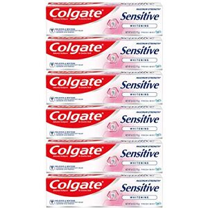 Colgate Sensitive Maximum Strength Whitening Toothpaste Mint 6 Ounce Pack of 6 Colgate Sensitive Maximum Strength Whitening Toothpaste Mint 6 Ounce Pack of 6