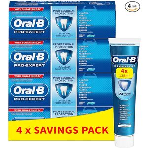 Oral-B Pro-Expert Professional Protection Toothpaste, 500 ml (125 ml x 4), Shipp Oral-B Pro-Expert Professional Protection Toothpaste, 500 ml (125 ml x 4), Shipp