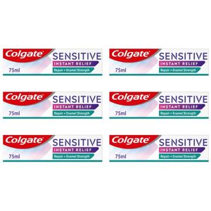 Colgate Sensitive Instant Relief Enamel Repair Toothpaste 75 ml (Pack of 6) Colgate Sensitive Instant Relief Enamel Repair Toothpaste 75 ml (Pack of 6)