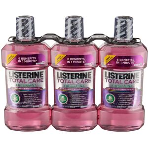 Listerine Total Care Anticavity Mouthwash Fresh Mint Flavor 1 L Bottle 3 Pack Listerine Total Care Anticavity Mouthwash Fresh Mint Flavor 1 L Bottle 3 Pack