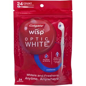 Colgate Optic White Wisp Disposable Mini Toothbrush Cool Mint - 24 Count Colgate Optic White Wisp Disposable Mini Toothbrush Cool Mint - 24 Count