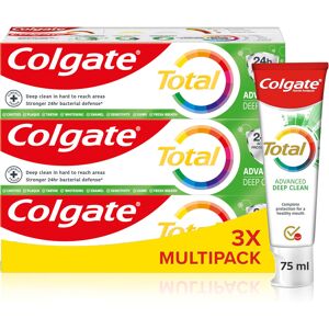 Colgate Total Deep Clean Toothpaste, 3 x 75 ml Fluoride toothpaste 24-hour clean Colgate Total Deep Clean Toothpaste, 3 x 75 ml Fluoride toothpaste 24-hour clean