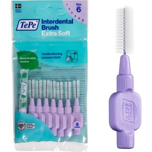 TePe Interdental Brush, Extra Soft, Purple, 1.1mm/ISO 6, 8pcs, Plaque Removal, E TePe Interdental Brush, Extra Soft, Purple, 1.1mm/ISO 6, 8pcs, Plaque Removal, E