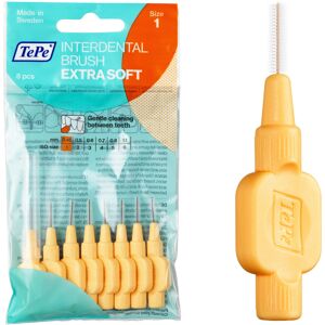 TePe Interdental Brush, Extra Soft, Orange, 0.45mm/ISO 1, 8pcs, Teeth Cleaning P TePe Interdental Brush, Extra Soft, Orange, 0.45mm/ISO 1, 8pcs, Teeth Cleaning P