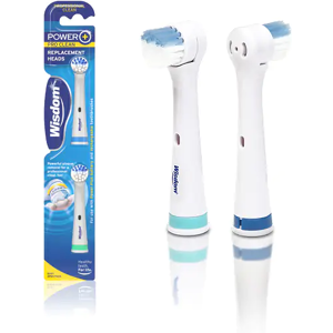 (2) Wisdom Power Plus Replacement Toothbrush Heads 2Pc (2) Wisdom Power Plus Replacement Toothbrush Heads 2Pc