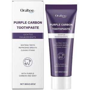 Unbranded (2Pcs) Purple Carbon Toothpaste, Purple Toothpaste For Teeth Whitening, Purple T Unbranded (2Pcs) Purple Carbon Toothpaste, Purple Toothpaste For Teeth Whitening, Purple T