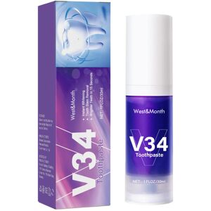 Unbranded West&Month V34 Toothpaste, Whitening Teeth Clean Care Gums Fresh Breath Press To Unbranded West&Month V34 Toothpaste, Whitening Teeth Clean Care Gums Fresh Breath Press To