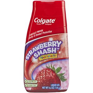 Colgate Fluoride Toothpaste Strawberry Smash Liquid Gel 4.60 oz (Pack of 1) Colgate Fluoride Toothpaste Strawberry Smash Liquid Gel 4.60 oz (Pack of 1)