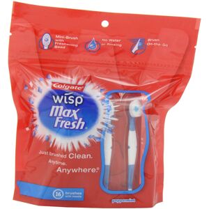 Colgate Wisp Mini-Brush with Freshening Bead Peppermint 16-Count Colgate Wisp Mini-Brush with Freshening Bead Peppermint 16-Count