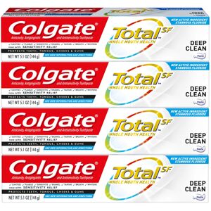 Colgate Total Toothpaste Deep Clean - 5.1 Ounce (Pack of 4) Colgate Total Toothpaste Deep Clean - 5.1 Ounce (Pack of 4)