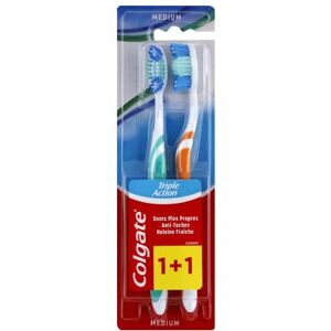 Colgate Triple Action Medium Toothbrush – Colour May Vary Colgate Triple Action Medium Toothbrush – Colour May Vary