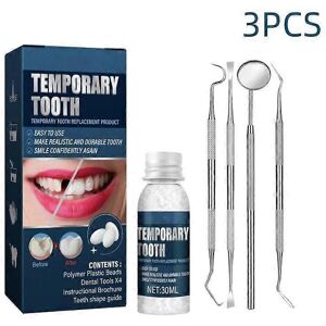 Unbranded 3Pcs Tooth Repair Kit,temporary Teeth Filling Repair Kit, Fixing The Missing And Unbranded 3Pcs Tooth Repair Kit,temporary Teeth Filling Repair Kit, Fixing The Missing And