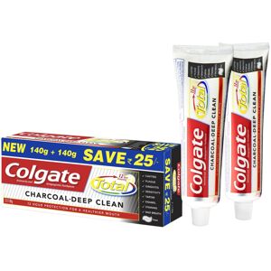 Colgate Total Charcoal Deep Clean Toothpaste (120gm + 120gm Total 240gm) Colgate Total Charcoal Deep Clean Toothpaste (120gm + 120gm Total 240gm)