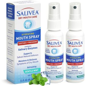 SALIVEA Extra Gentle Dry Mouth Spray - Soothing Mint Mouth Spray with Natural Sa SALIVEA Extra Gentle Dry Mouth Spray - Soothing Mint Mouth Spray with Natural Sa