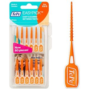 TePe EasyPick Toothpicks, Orange XS-S, 60pcs TePe EasyPick Toothpicks, Orange XS-S, 60pcs