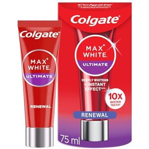 Colgate Max White Ultimate Renewal Whitening Toothpaste 75ml - 10X Whiter Colgate Max White Ultimate Renewal Whitening Toothpaste 75ml - 10X Whiter