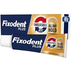 Fixodent Plus Unbeatable Bite Denture Adhesive, Flavour Free 40g Fixodent Plus Unbeatable Bite Denture Adhesive, Flavour Free 40g