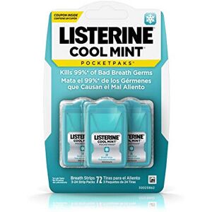 Listerine - Pocketpaks, Oral Care Strips, Cool Mint - 72 Strips Listerine - Pocketpaks, Oral Care Strips, Cool Mint - 72 Strips