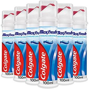 Colgate Max Fresh Toothpaste with Cooling Crystals 6 x 100ml - fresh breath toot Colgate Max Fresh Toothpaste with Cooling Crystals 6 x 100ml - fresh breath toot