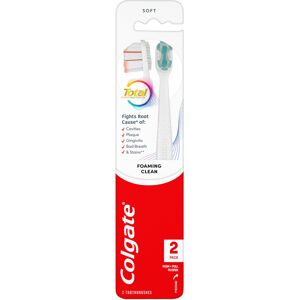 Colgate Total Active Prevention Foaming Clean Soft Toothbrush (2 Pack) Colgate Total Active Prevention Foaming Clean Soft Toothbrush (2 Pack)