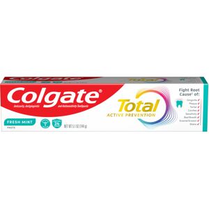Colgate Total Fresh Mint Stripe Toothpaste Mint Gel Toothpaste 5.1 oz Tube Colgate Total Fresh Mint Stripe Toothpaste Mint Gel Toothpaste 5.1 oz Tube