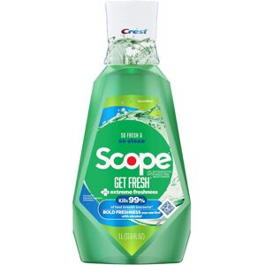 Crest Scope Get Fresh Mouthwash with Alcohol Fights Plaque and Gingivitis Spea Crest Scope Get Fresh Mouthwash with Alcohol Fights Plaque and Gingivitis Spea