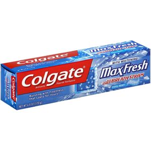 Colgate Max Fresh Toothpaste with Mini Breath Strips 6 Ounces (Pack of 4) Colgate Max Fresh Toothpaste with Mini Breath Strips 6 Ounces (Pack of 4)