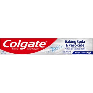 Colgate Baking Soda and Peroxide Whitening Bubbles Toothpaste, Brisk Mint, 4 Oun Colgate Baking Soda and Peroxide Whitening Bubbles Toothpaste, Brisk Mint, 4 Oun
